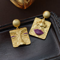 Asymmetrical Retro Earrings | Unique Statement Jewellery-State of Style