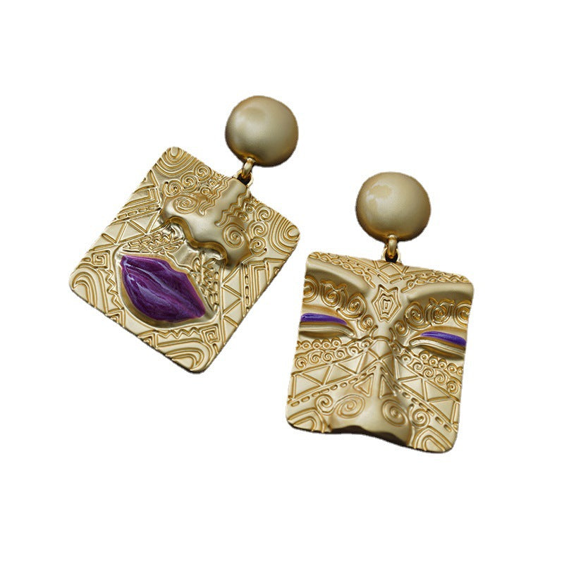 Asymmetrical Retro Earrings | Unique Statement Jewellery-State of Style