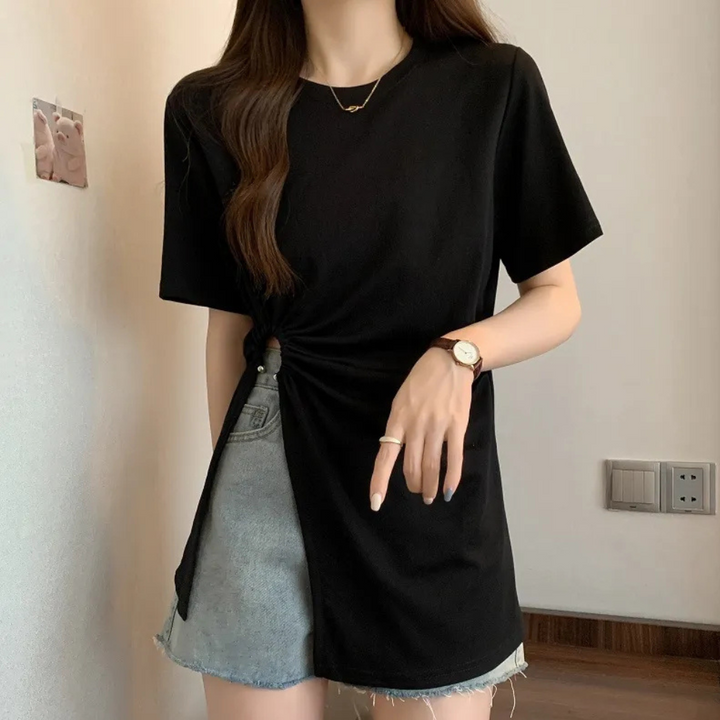 Asymmetrical Top for Women - Sienna-Black-XS-State of Style