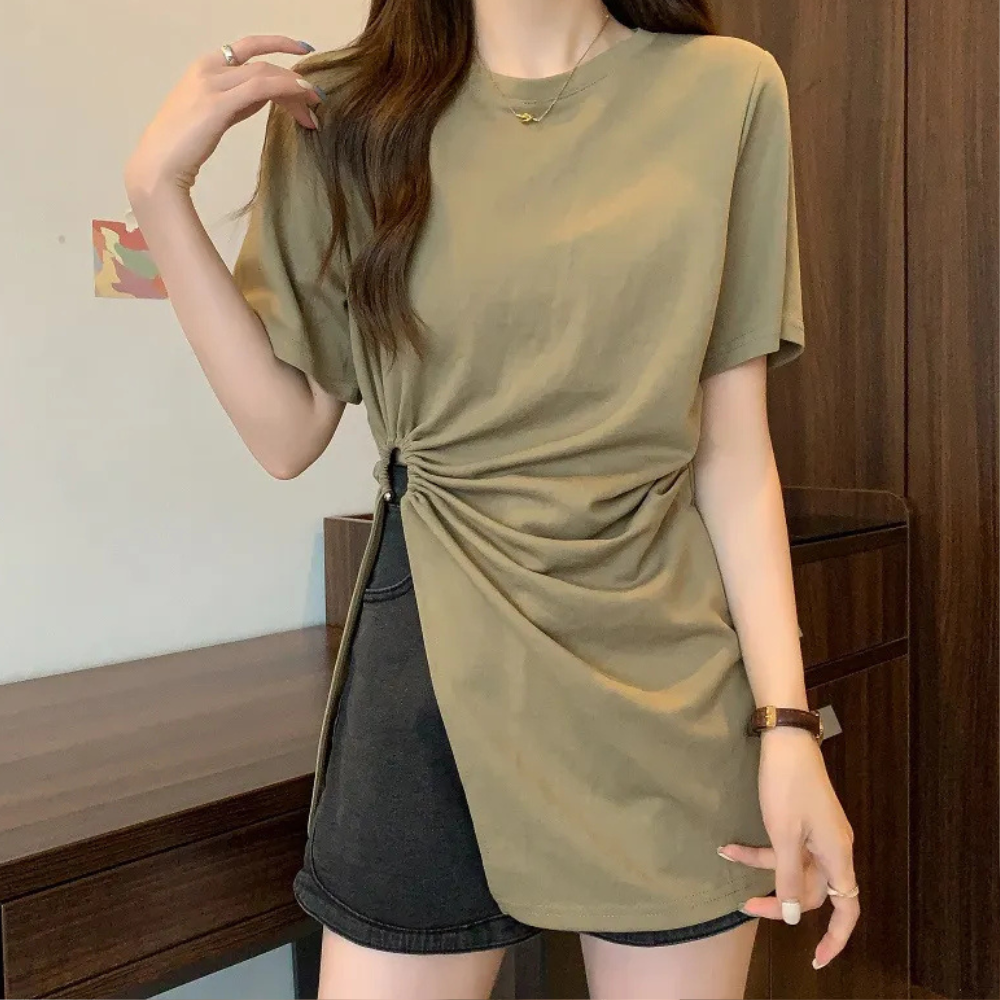 Asymmetrical Top for Women - Sienna-Green-XS-State of Style