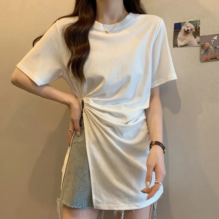 Asymmetrical Top for Women - Sienna-White-XS-State of Style