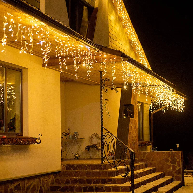 Atmospheric Icicle Lights - FrostGlow-White-State of Style
