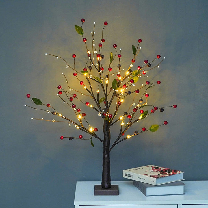 Atmospheric LED Spring Tree - LumaSpring-Red Currant-State of Style