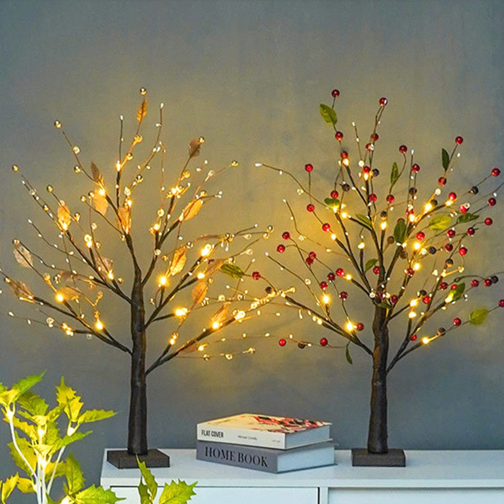 Atmospheric LED Spring Tree - LumaSpring-Red Currant-State of Style