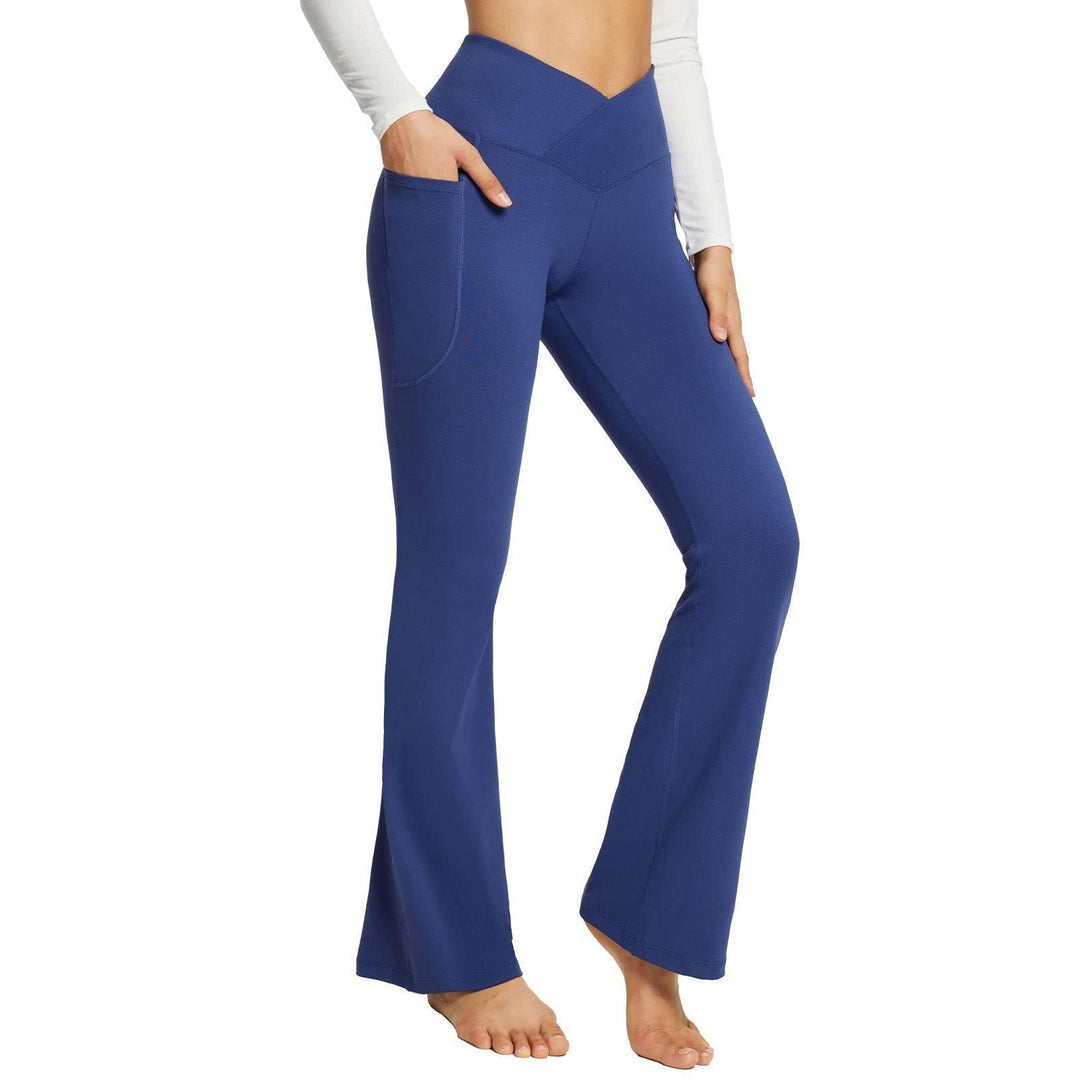 Attractive Yoga Pants-Blue-S-State of Style