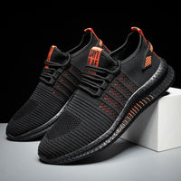 AudriannasSneaks | Comfortable Women’s Sneakers-Black-Orange-6.0-State of Style