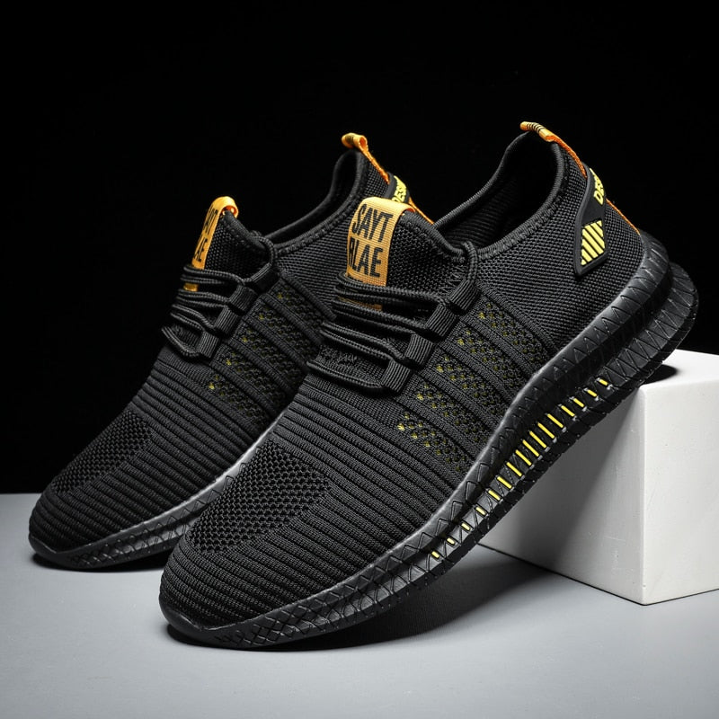 AudriannasSneaks | Comfortable Women’s Sneakers-Black-Yellow-6.0-State of Style