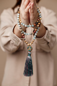 Aum Mala Bead Necklace - Anaya-State of Style