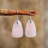 Aura Rose Quartz Protection Earrings - Ameline-State of Style