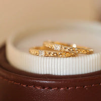 Aurora Gold-Plated Sterling Silver Zirconia Ring-5-State of Style
