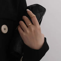 Aurora Gold-Plated Sterling Silver Zirconia Ring-5-State of Style