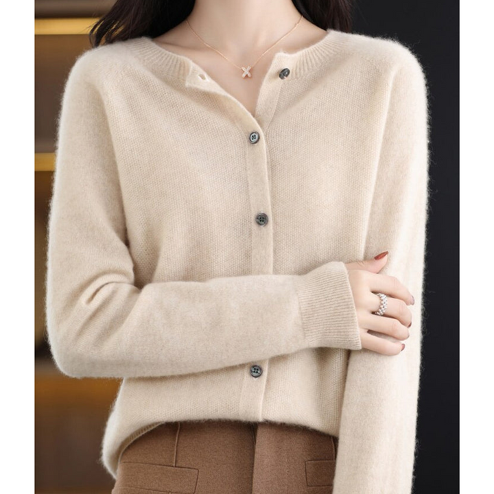 Aurora Luxe Women's Cardigan-Khaki-S-State of Style