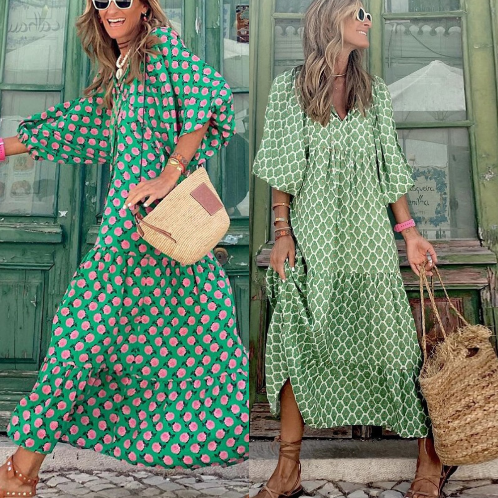 Australian Beach Dreams Maxi Dress-Green Oasis-S-State of Style