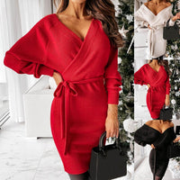 Australian Chic Knit Dress | Flattering Silhouette Curves-White-M-State of Style