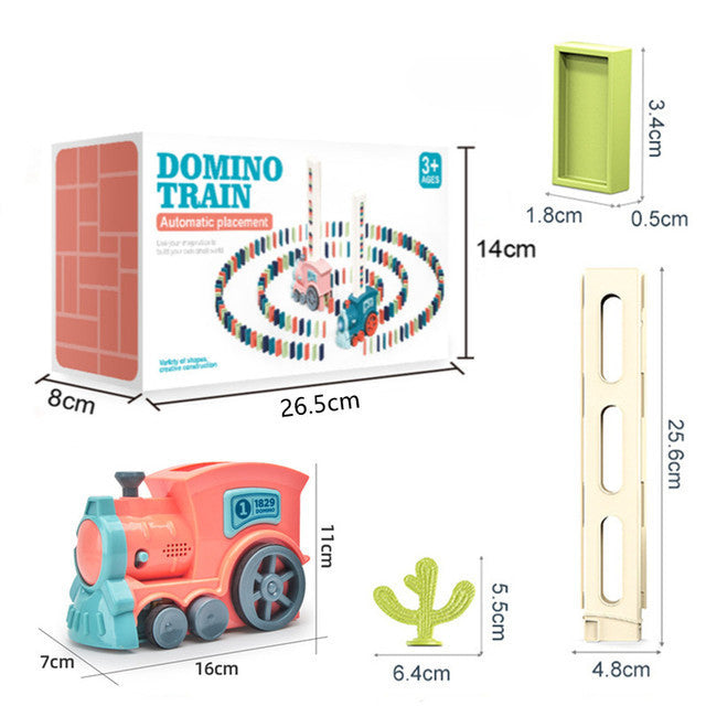 Automatic Domino Train Set - AutoDomino-Blue-60 Pieces-State of Style