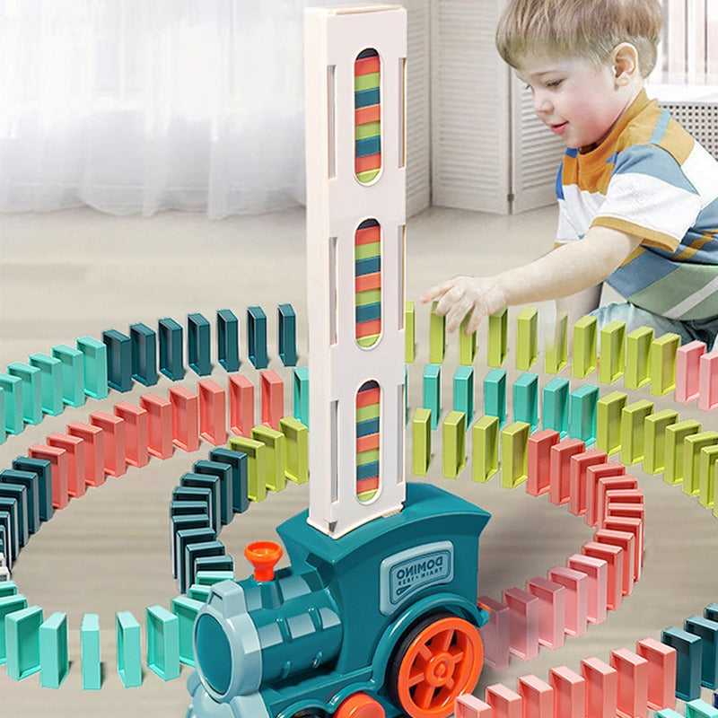 Automatic Domino Train Set - AutoDomino-Blue-60 Pieces-State of Style