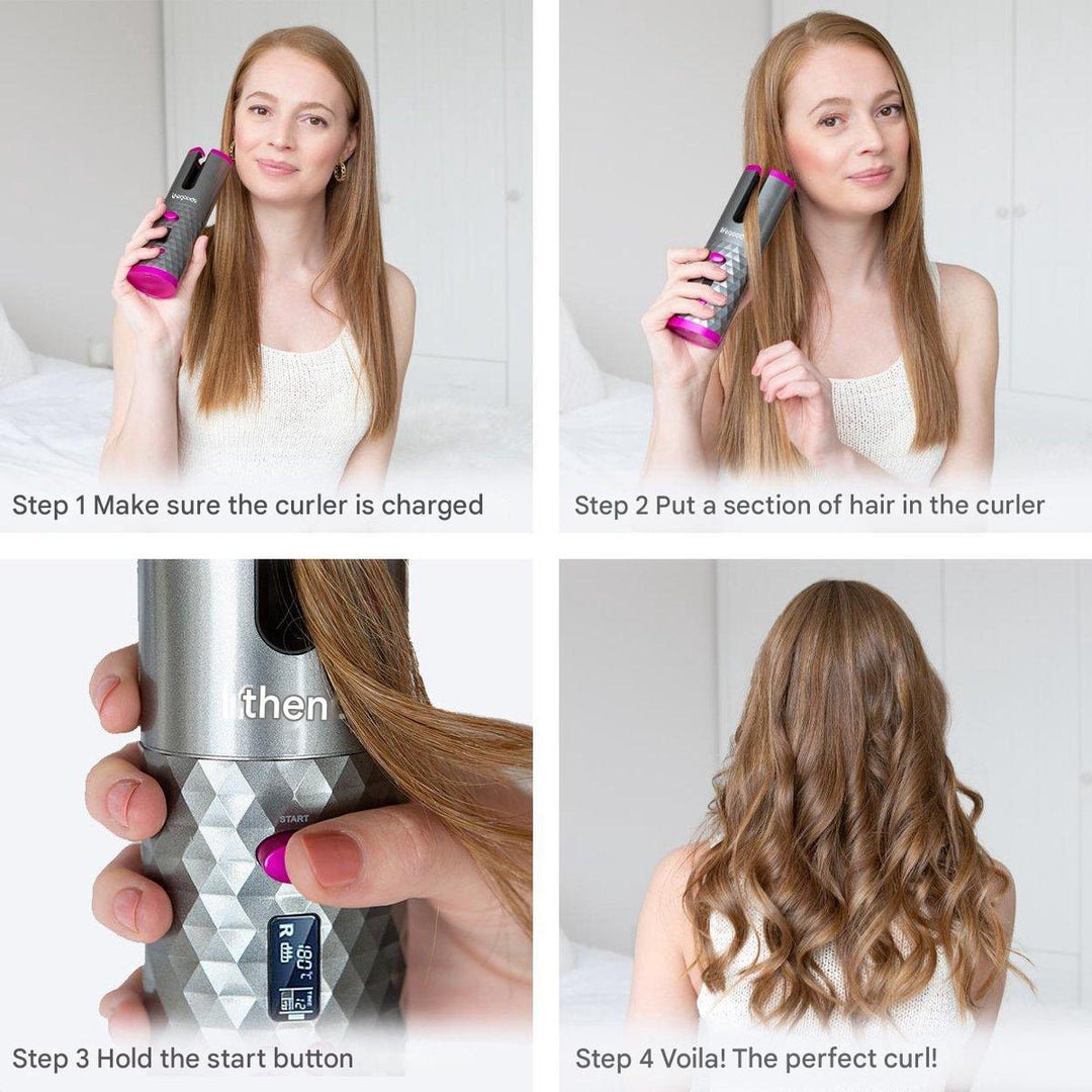 Automatic Hair Curler | Effortless, Fast & Gentle Styling-Rose Gold-State of Style
