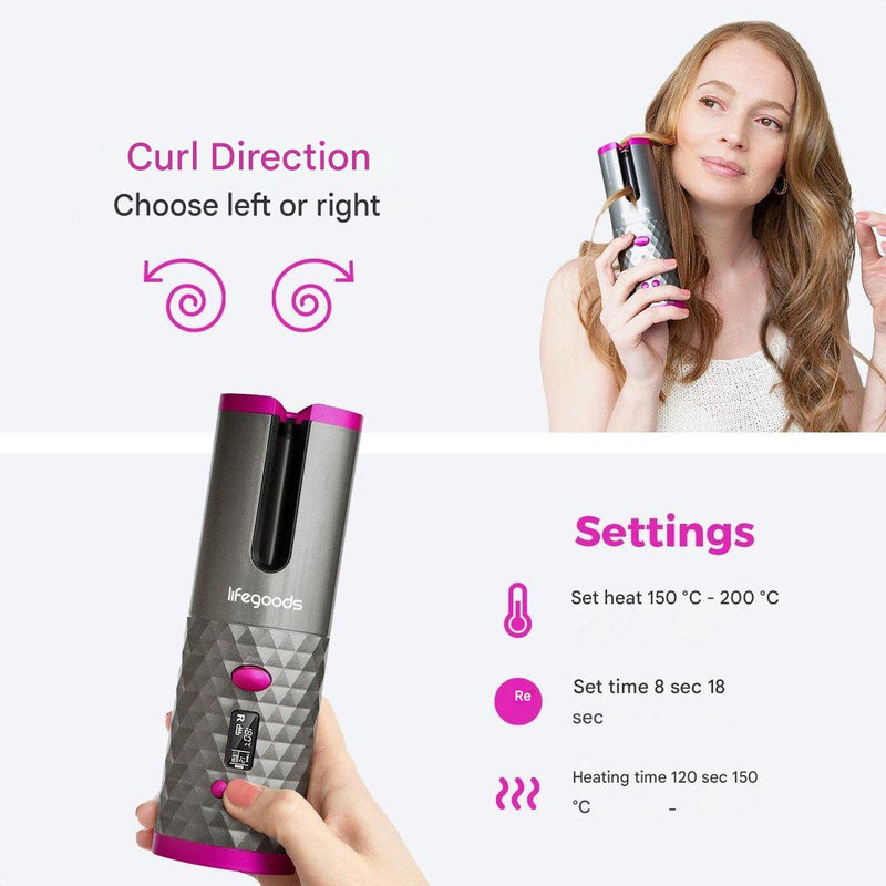 Automatic Hair Curler | Effortless, Fast & Gentle Styling-Rose Gold-State of Style