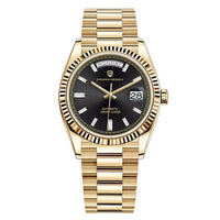 Automatic Luxury Men's Watch - Dominus-Gold Black-State of Style