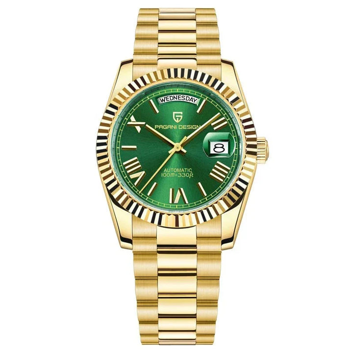 Automatic Luxury Men's Watch - Dominus-Gold Green-State of Style