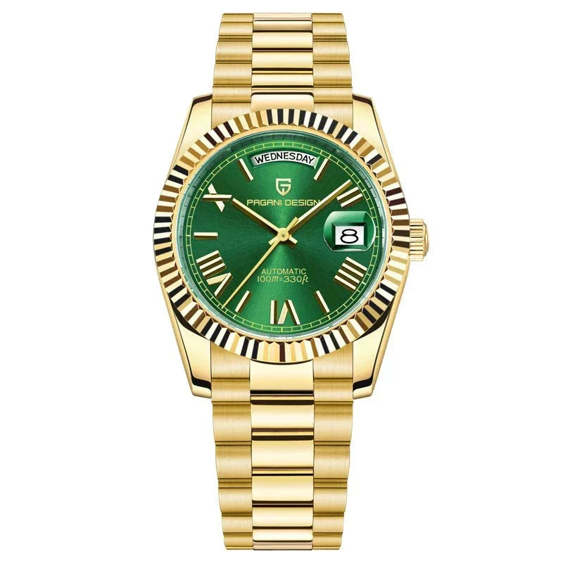 Automatic Luxury Men's Watch - Dominus-Gold Green-State of Style