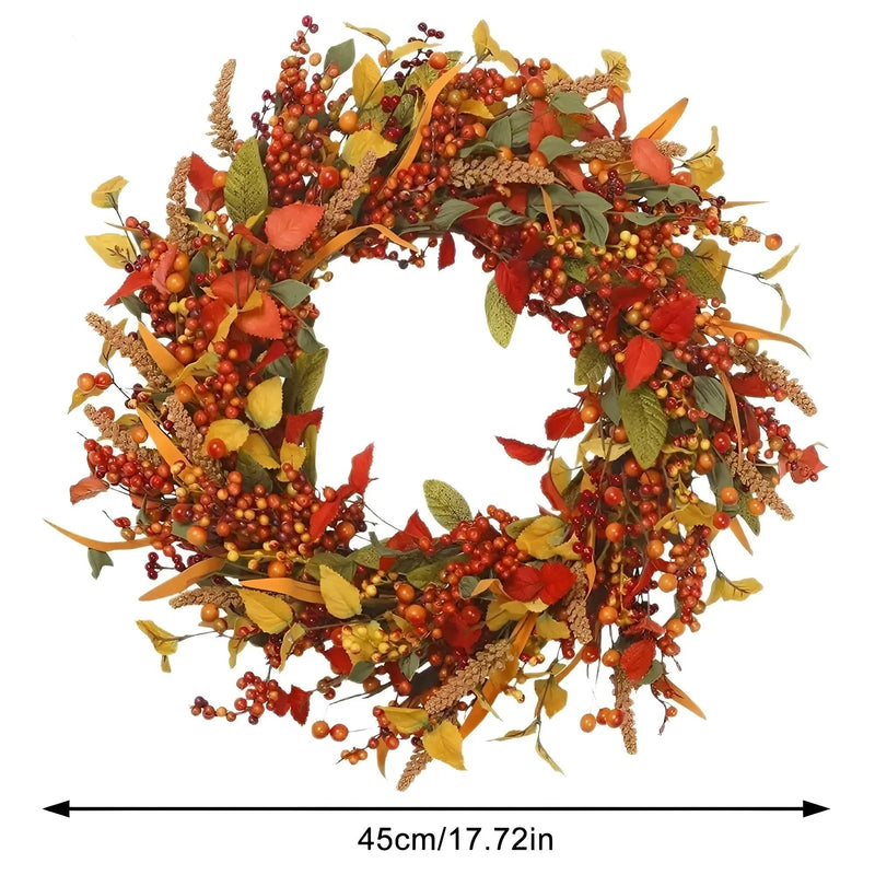 Autumn Wreath - AmberLeaf-35 cm-State of Style