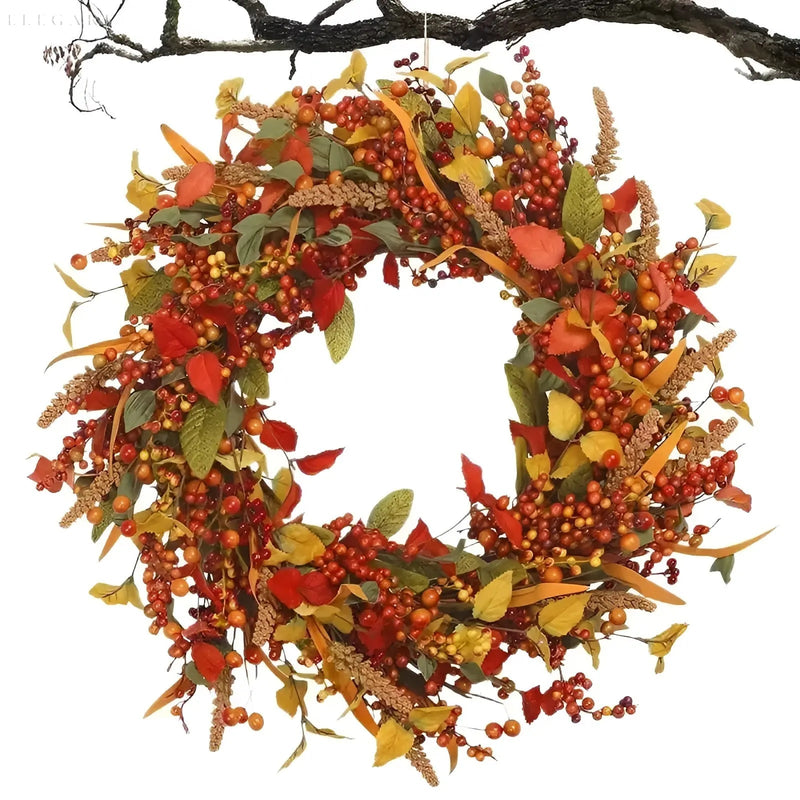 Autumn Wreath - AmberLeaf-35 cm-State of Style