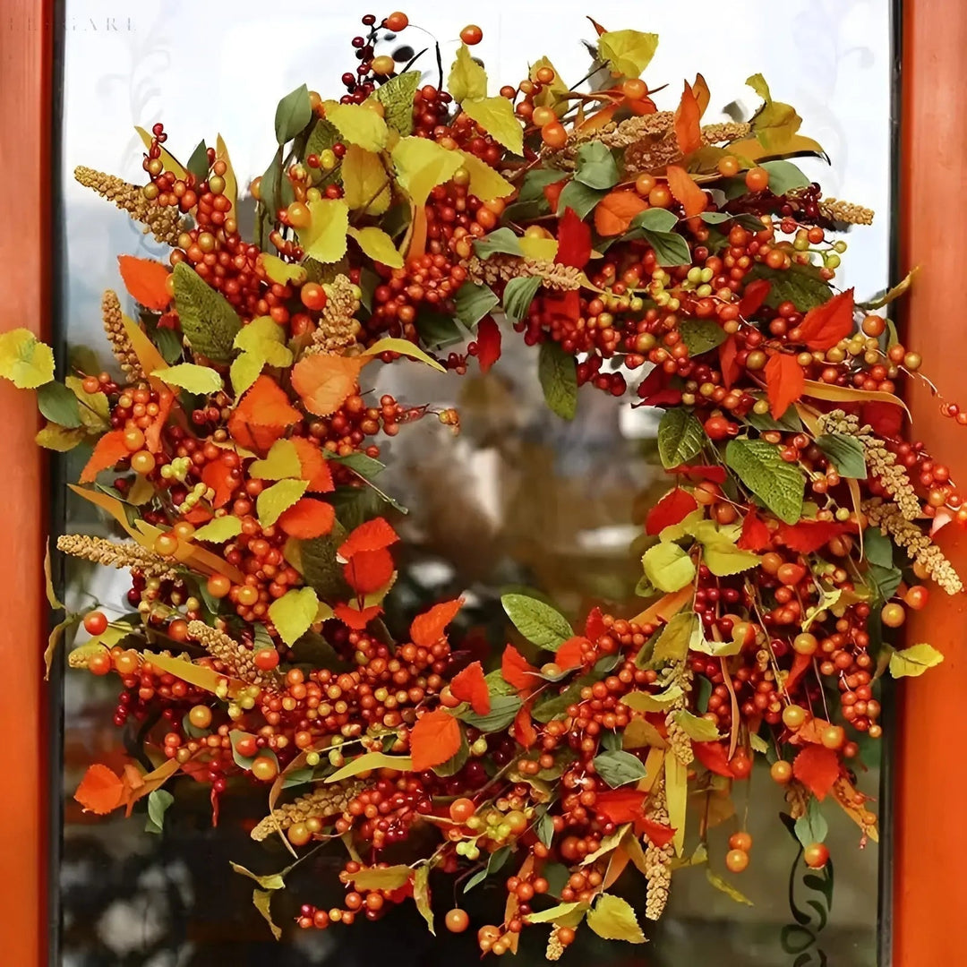 Autumn Wreath - AmberLeaf-35 cm-State of Style