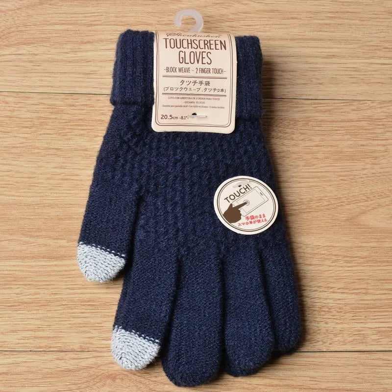 Ava Knit Gloves | Stylish and Functional Winter Warmth-Black-State of Style