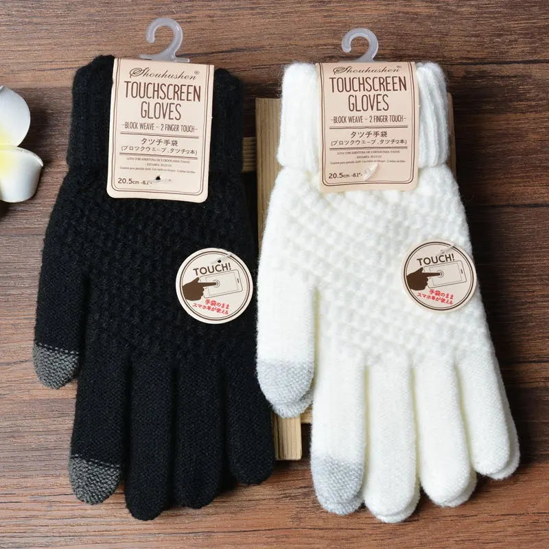 Ava Knit Gloves | Stylish and Functional Winter Warmth-Black-State of Style
