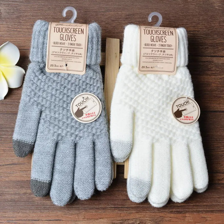 Ava Knit Gloves | Stylish and Functional Winter Warmth-Black-State of Style