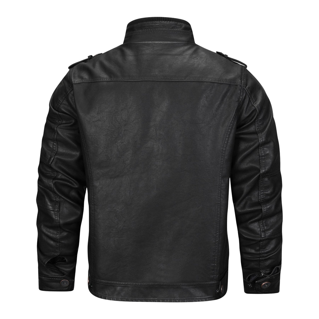 Avan - Stylish Leather Jacket for Men-S-State of Style