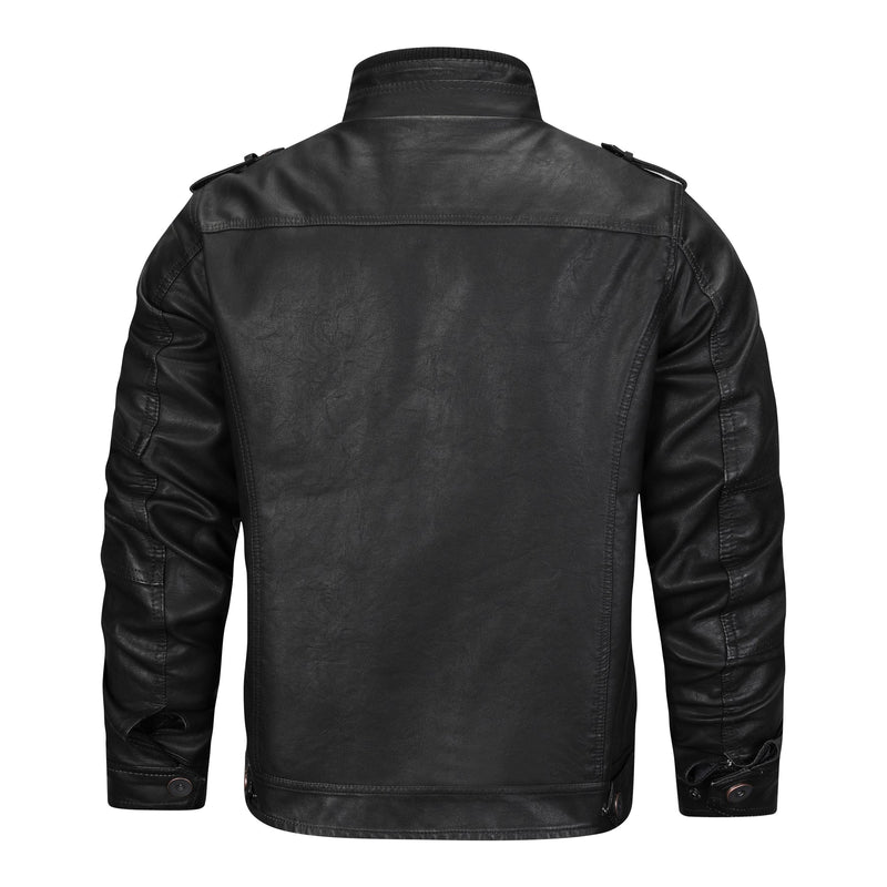Avan - Stylish Leather Jacket for Men-S-State of Style