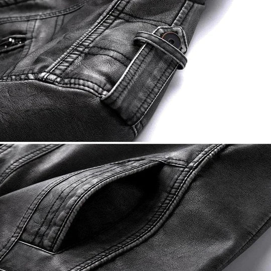 Avan - Stylish Leather Jacket for Men-S-State of Style