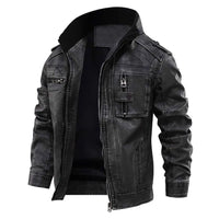 Avan - Stylish Leather Jacket for Men-S-State of Style