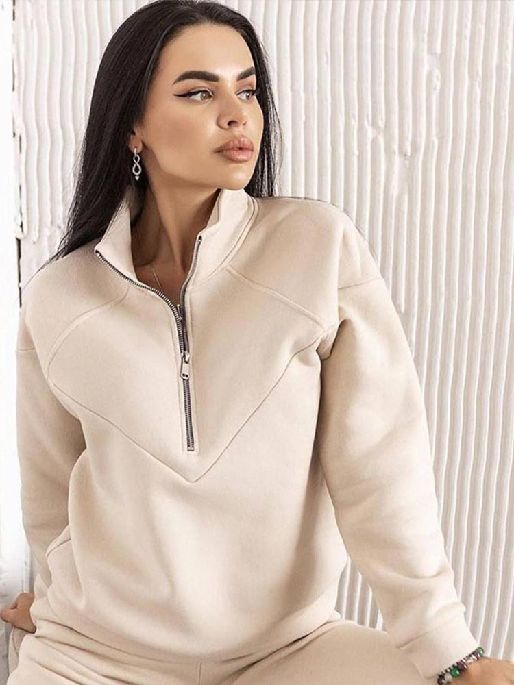 AvasPakje | Women's Tracksuit-Beige-S-State of Style