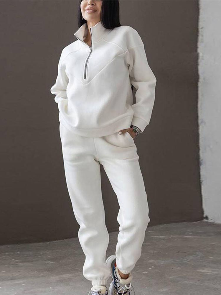 AvasPakje | Women's Tracksuit-White-S-State of Style