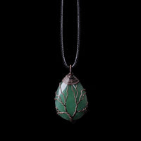 Aventurine Drop Necklace - Velarien-State of Style