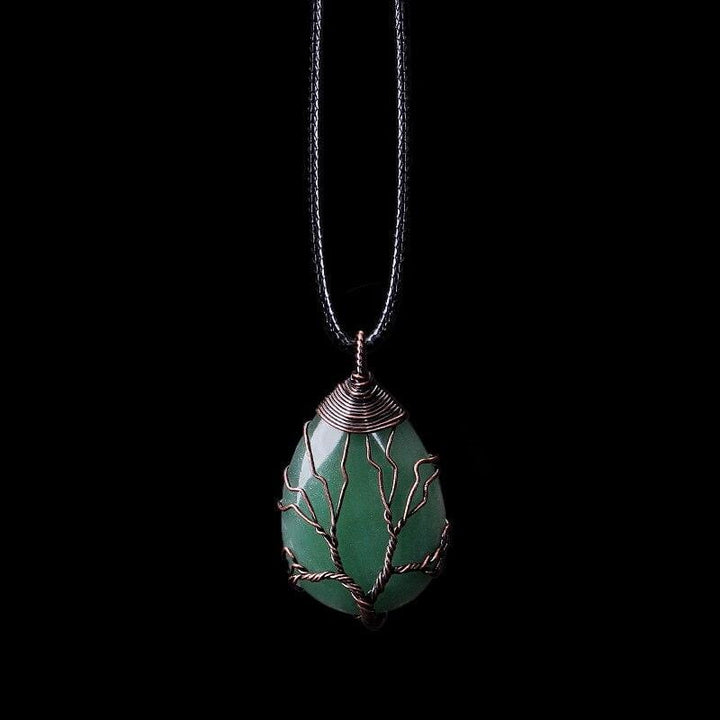 Aventurine Drop Necklace - Velarien-State of Style