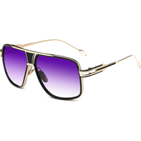 Aviator Sunglasses for Men – Jimmy-Gold & gradient purple lens-State of Style