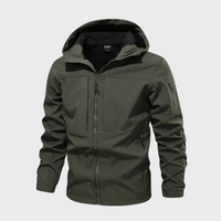 Axel Casual Hooded Jacket for Men-Army Green-XS-State of Style
