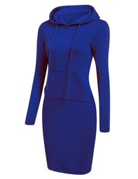 AyasDress I Hooded Sweatshirt Dress | Comfortable & Stylish-Blue-S-State of Style