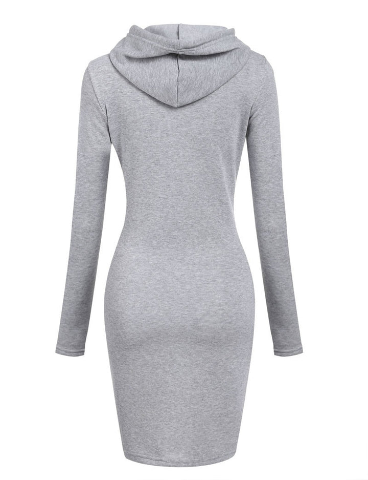 AyasDress I Hooded Sweatshirt Dress | Comfortable & Stylish-Wine Red-S-State of Style