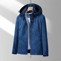 Ayla - Women's Windproof Hooded Jacket-Navy Blue-M-State of Style