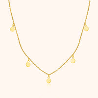 Aylin Necklace with Small Circles-Gold-State of Style