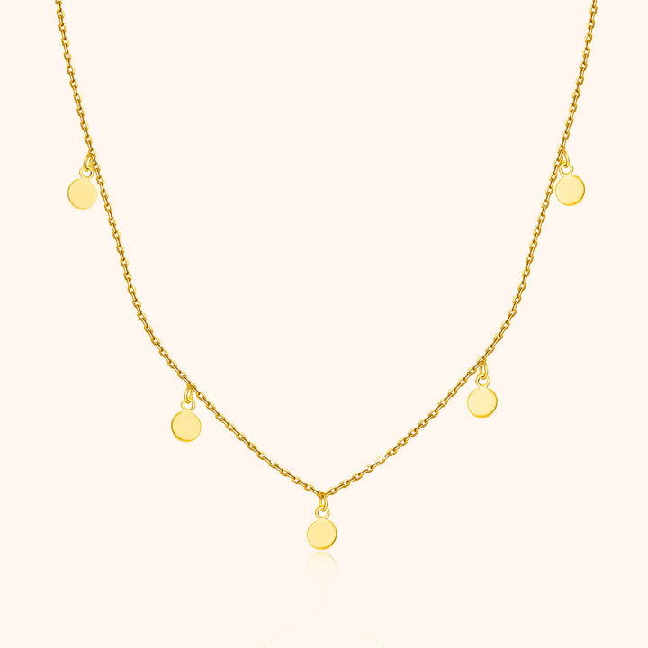 Aylin Necklace with Small Circles-Gold-State of Style