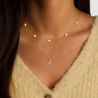 Aylin Necklace with Small Circles-Gold-State of Style