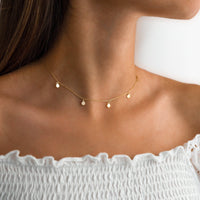 Aylin Necklace with Small Circles-Gold-State of Style