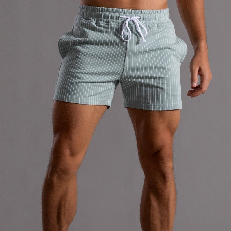Azriel Flex Shorts | Men’s Super-Stretch Fitness Shorts-Green-M-State of Style