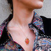 Natural Crystal Carnelian Arrowhead Necklace - Aeliana